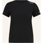 Silberne 2XU T-Shirts aus Polyester für Damen Größe S 