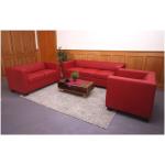 Rote MCW Couchgarnituren 3-2-1 aus Leder 2 Personen 