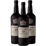 3 Flaschen Taylor's Port Tawny 10 Years Old, Dessertwein, Portwein, 3 x 0,75 Liter