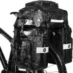 Schwarze Packtaschen 75l mit Reißverschluss aus PVC 
