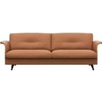 Reduzierte Braune Moderne Federkern Sofas aus Leder mit Armlehne Breite 200-250cm, Höhe 50-100cm, Tiefe 50-100cm 3 Personen 
