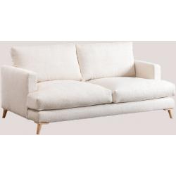 3-sitzer-sofa Aus Chenille Saryx Weiß Sklum