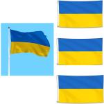 Ukraine Flaggen & Ukraine Fahnen 3-teilig 