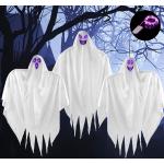 Reduzierte Lila Emoji LED Lichterketten mit Halloween-Motiv 