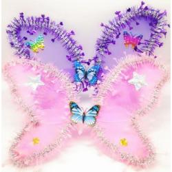 3 Teile/satz Dekorative Glitter Lametta Leichte Schmetterlinge Flügel Kinder Leistung Elf Kit Party Liefert