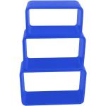 Blaue Moderne BHP Raumteiler aus Holz stapelbar Breite 150-200cm, Höhe 400-450cm, Tiefe 400-450cm 3-teilig 