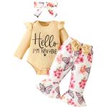 Rosa Erstausstattungen für Babys Handwäsche 3-teilig für den für den Frühling 