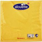 Gelbe alouette Quadratische Papierservietten 