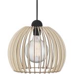 Reduzierte Braune Moderne Ovale Lampenschirme aus Holz 