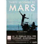 30 Seconds to Mars - In The Air, Stuttgart 2014 » Konzertplakat/Premium Poster | Live Konzert Veranstaltung | DIN A1 «