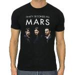 30 Seconds to Mars T-Shirt Jared Shannon Leto Retro Black L