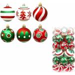 Reduzierte Rote Christbaumkugeln & Weihnachtsbaumkugeln aus Kunststoff 30-teilig 