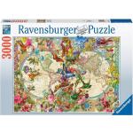 3000 Teile Ravensburger Puzzles mit Weltkartenmotiv 