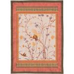 Beige Blumenmuster Asiatische Bassetti Granfoulard Kuscheldecken & Wohndecken aus Baumwolle 135x190 