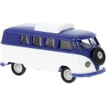 Blaue Brekina Volkswagen / VW Spielzeug Wohnmobile aus Kunststoff 