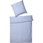 Blaue Elegante Bettwäsche Sets & Bettwäsche Garnituren mit Reißverschluss aus Baumwolle 155x200 