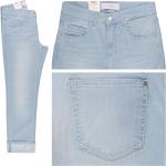Hellblaue Ankle-Jeans aus Denim für Damen 