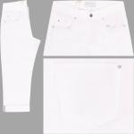 Weiße Capri-Jeans aus Denim für Damen 