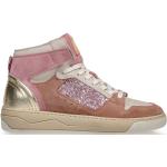 Rosa Elegante Floris van Bommel Low Sneaker aus Veloursleder mit herausnehmbarem Fußbett für Damen Größe 36 für den für den Sommer 