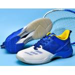 Hellblaue Badmintonschuhe aus Leder stoßdämpfend für Herren für den für den Sommer 