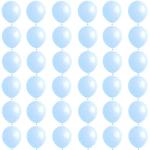 Luftballons Pastell Blau 10 Zoll,36Stück Macaron Blau Luftballons Helium Ballons,Hellblau Latex Luftballon Partyballons für Geburtstag,Hochzeit,Geschlecht Offenbaren,Brautdusche,Babyparty Dekorationen