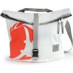 360 Grad Tender City Damen Handtasche Segeltuch weiß, Krebs orange