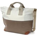 360° Schultertasche Suutje, Weiss Taupe Grau, Persenning, recyceltes Segel