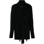 Reduzierte Schwarze Elegante 360 Cashmere Rollkragen Damencardigans mit Fransen Größe XS für den für den Winter 