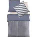 Blaue Moderne Fleuresse Bettwäsche Sets & Bettwäsche Garnituren mit Reißverschluss aus Baumwolle 155x200 