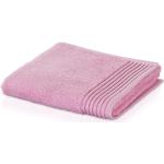 Rosa Unifarbene Möve Loft Handtücher aus Frottee 50x100 