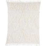 Weiße Moderne HKliving Kuscheldecken & Wohndecken aus Baumwolle 130x150 