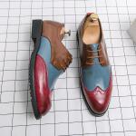Blaue Business Hochzeitsschuhe & Oxford Schuhe aus Leder für Herren 