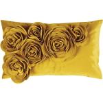 Gelbe Blumenmuster Pad Bio Kissenbezüge & Kissenhüllen aus Textil 50x30 