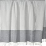 Graue Gestreifte Pad Kuscheldecken & Wohndecken aus Textil 150x200 