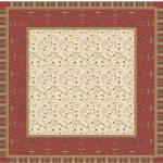 Rote Antike Bassetti Tischdecken aus Baumwolle 