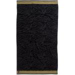 Schwarze Seahorse Strandlaken aus Baumwolle 100x180 