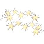 Weiße Sterne Spetebo Sternlichterketten mit Weihnachts-Motiv aus Kunststoff 