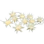 Weiße Sterne Spetebo Sternlichterketten aus Kunststoff mit Timer 