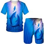 Casual Kurzärmelige T-Shirts mit Delfinmotiv aus Polyester für Herren Größe 6 XL 2-teilig für den für den Sommer 