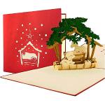 christliche Weihnachtskarten aus Papier 