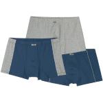 3er Pack Boxershorts aus reiner Bio-Baumwolle, blau/grau- GOTS