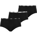Reduzierte Schwarze Sportliche Puma Mini Micro-Slips & Minislips aus Baumwolle für Damen Größe XS 3-teilig 