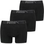 Reduzierte Schwarze Puma Herrenboxershorts aus Baumwolle Größe S 3-teilig 