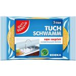 3er-Pack Tuchschwamm »super saugstark« gelb, Gut und Günstig