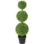 Reduzierte Grüne Künstliche Buchsbäume & Buchsbaumkugeln 3-teilig 