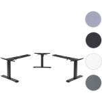 Schwarze Mendler Schreibtisch-Gestelle aus Metall höhenverstellbar Breite 200-250cm, Höhe 100-150cm, Tiefe 50-100cm 3 Personen 