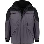 Anthrazitfarbene Abraxas 3-in-1 Jacken für Herren Größe 5 XL Große Größen 