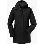 Schwarze Wasserdichte Winddichte Atmungsaktive Schöffel 3-in-1 Jacken mit Reißverschluss aus Polyester gepolstert für Damen Größe S 