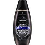 3in1 Shampoo mit Aktivkohle und Lehm für Gesicht, Körper und Haar - Schwarzkopf Schauma Men 3 in 1 Shampoo 400 ml