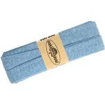 3m Oaki Doki Tricot de Luxe Jersey-Schrägband Einfassband elastisch 65 Farben, Farbe:blau meliert